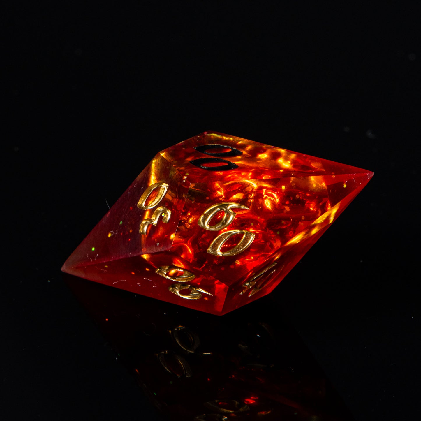 I Cast Fireball (matte pre-order) /Signature Concept: Artistic Design Service & Handmade DnD Dice
