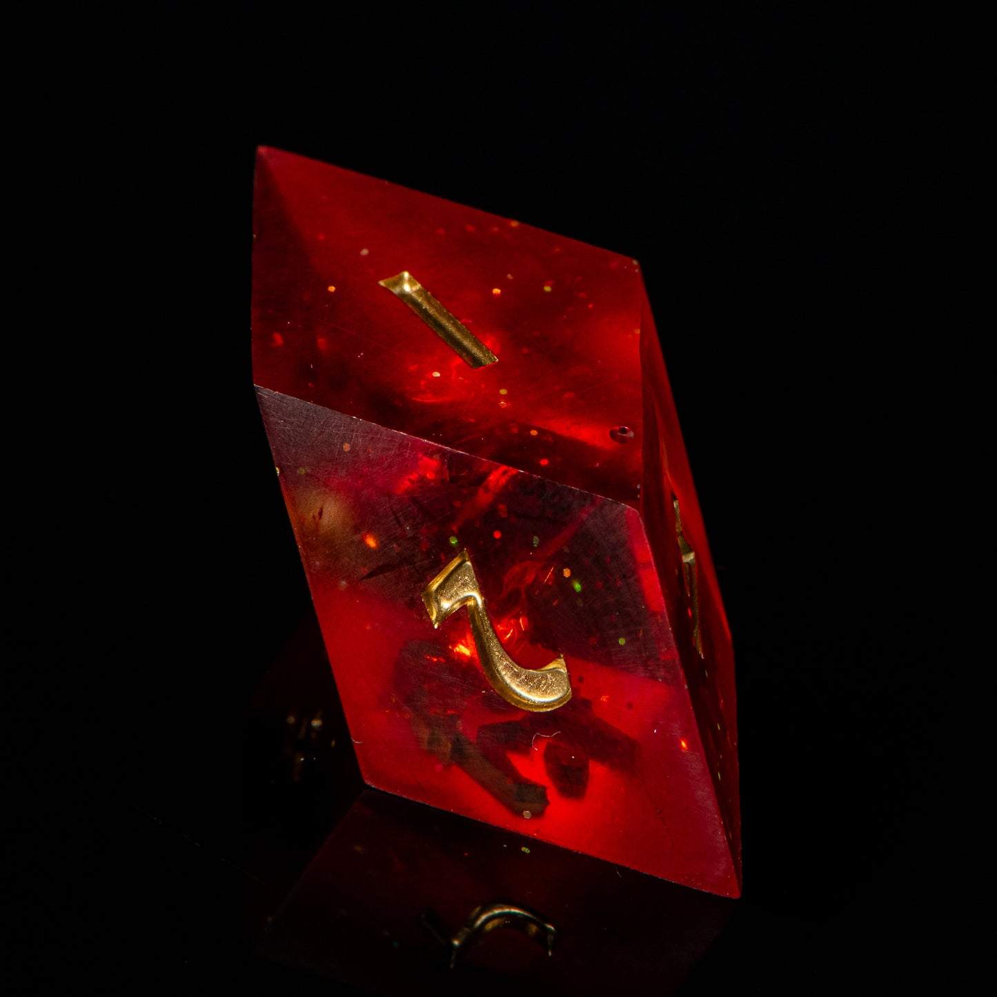 I Cast Fireball! (matte) /Signature Concept: Artistic Design Service & Handmade DnD Dice