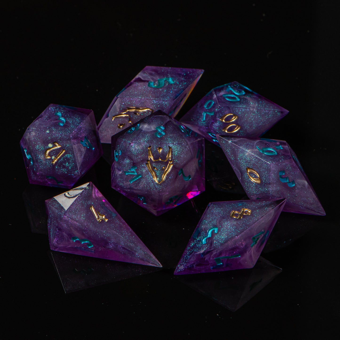 A Whirl of Fate /Signature Concept: Artistic Design Service & Handmade DnD Dice