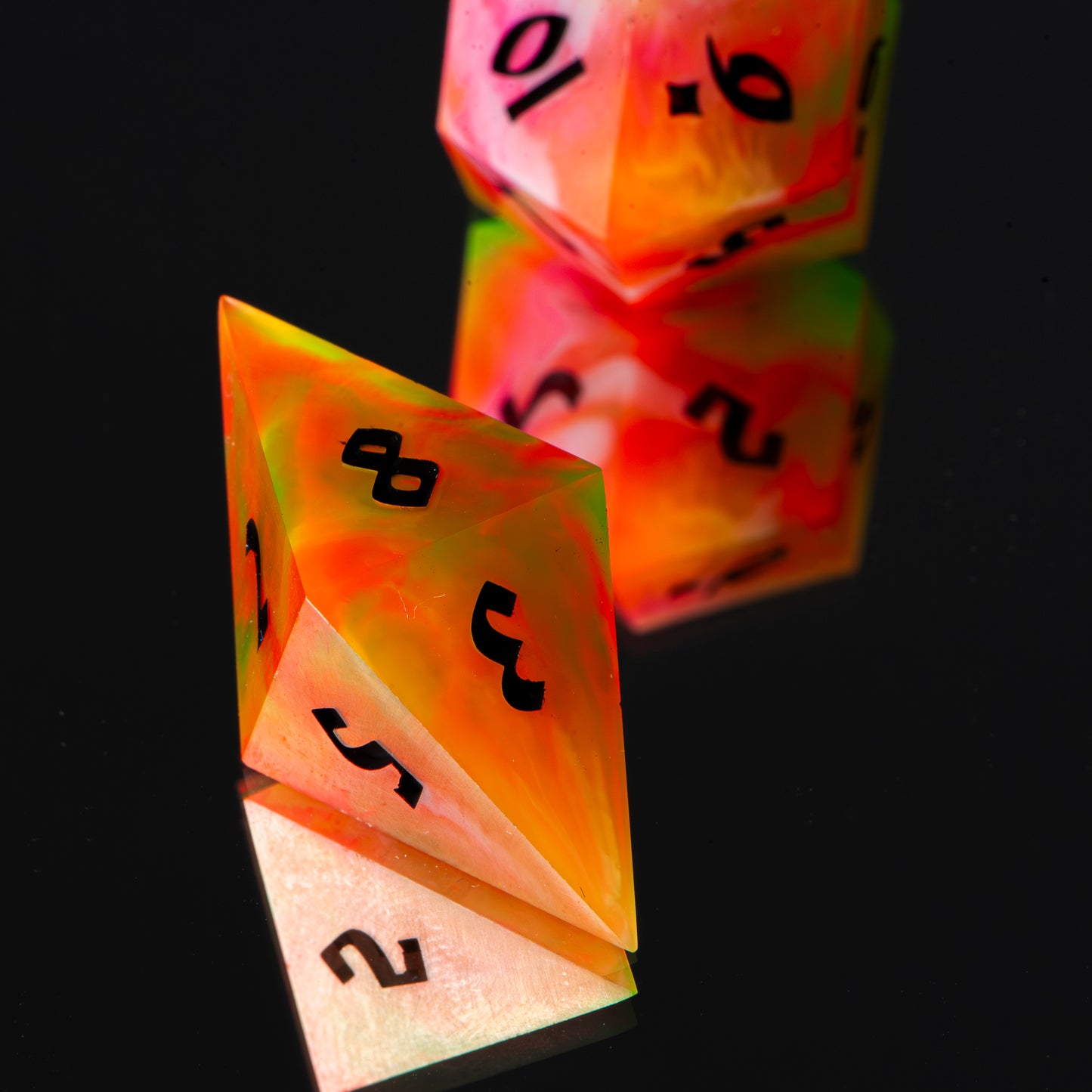 Edible Only Once (UV reactive matte) /Signature Concept: Artistic Design Service & Handmade DnD Dice