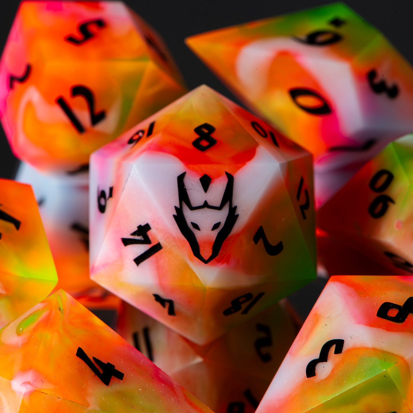 Forbidden Candy (UV matte) /Signature Concept: Artistic Design Service & Handmade DnD Dice