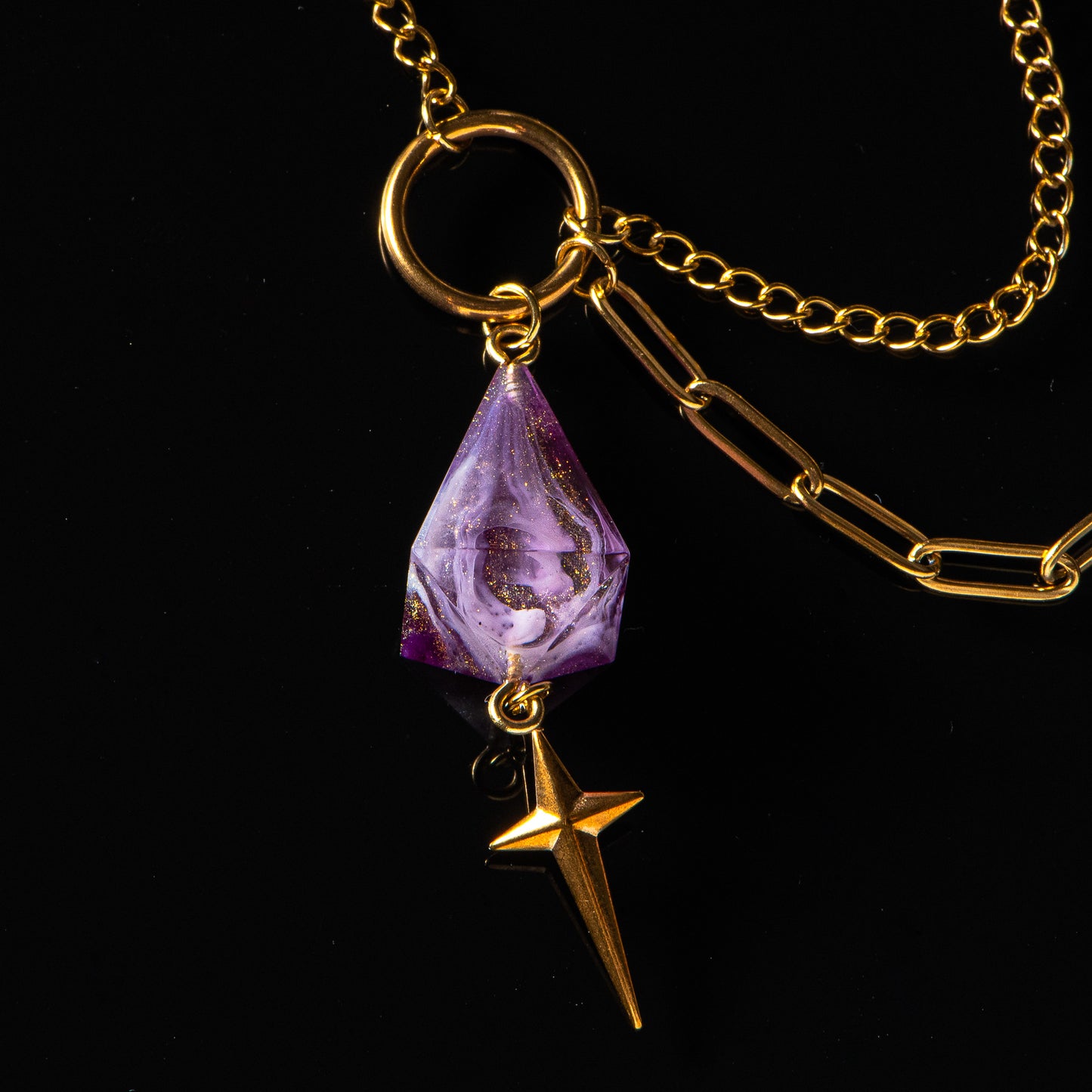 Rose Galaxy (Chic Style) /Signature Concept: Artistic Design Service & Handmade Necklace