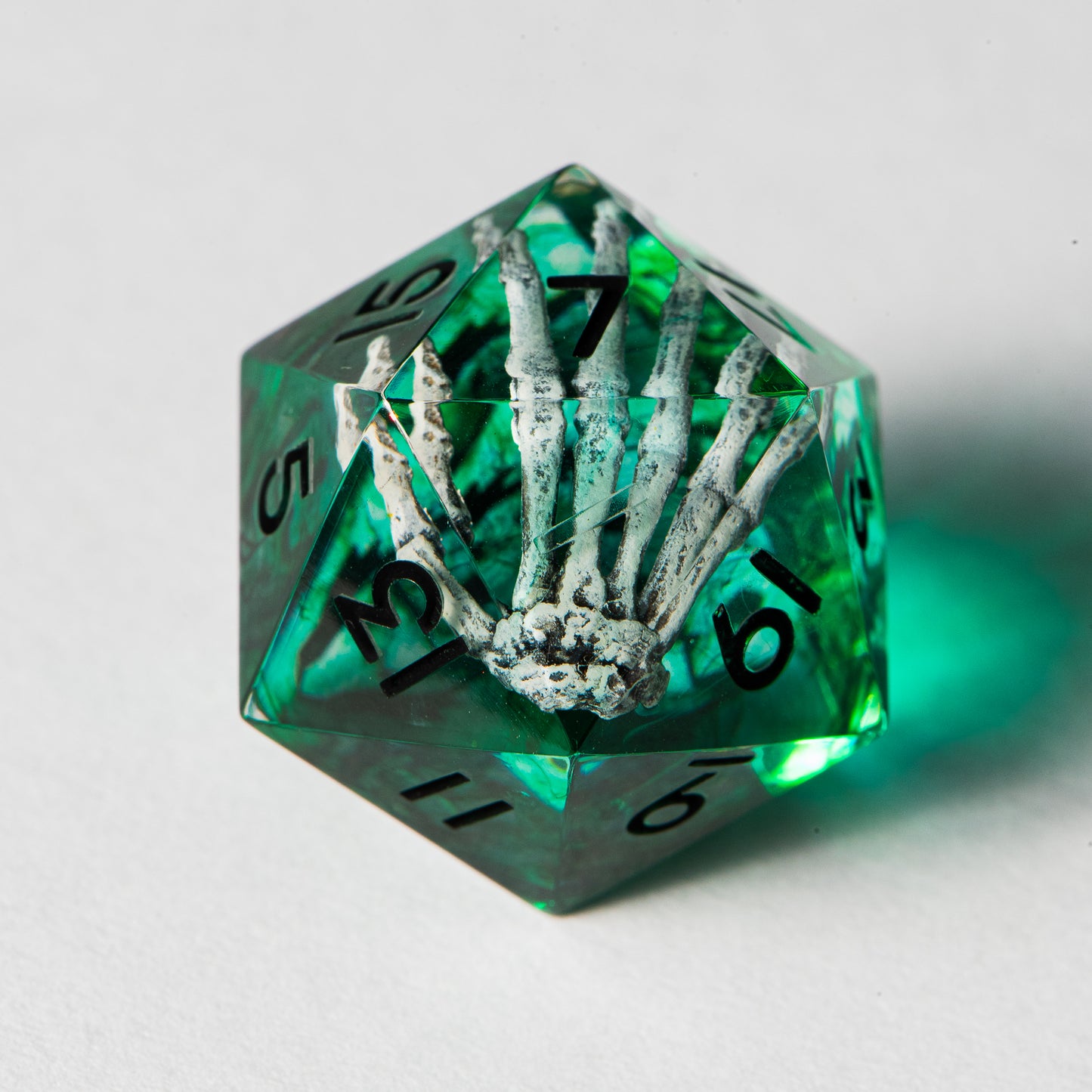 Necrotic Touch (miniature d20)