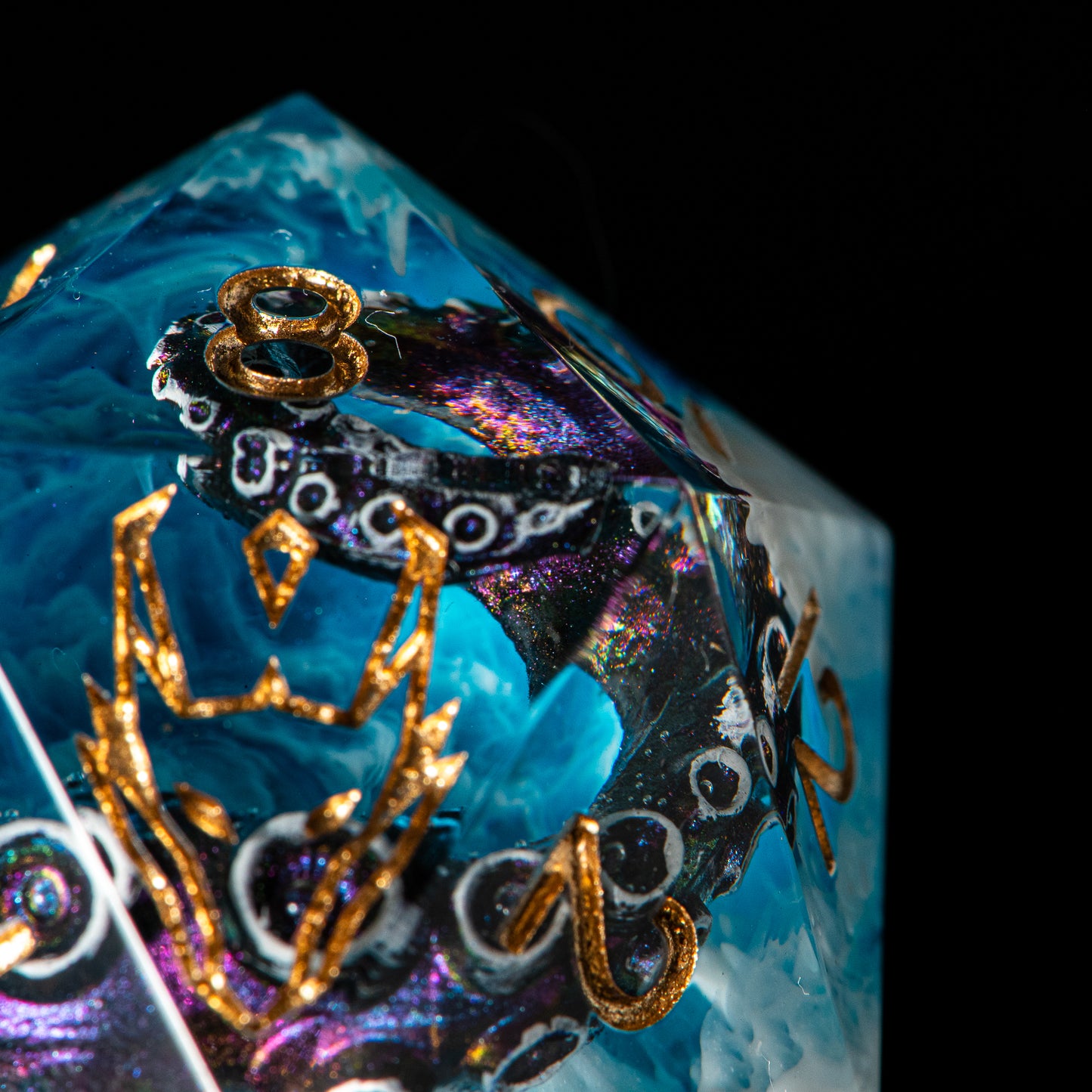 Release the Kraken! (33mm chonk)  /Signature Concept: Artistic Design Service & Handmade DnD Dice