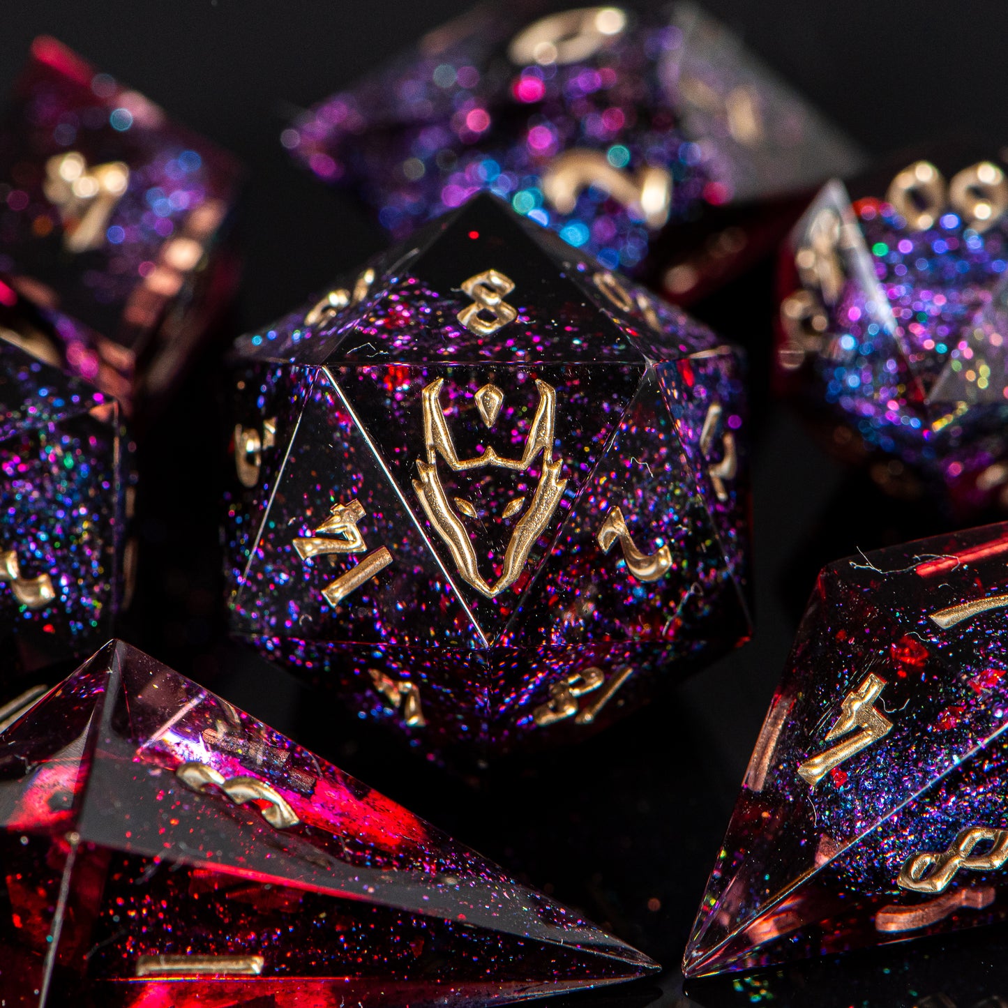 Crimson Tears /Signature Concept: Artistic Design Service & Handmade DnD Dice