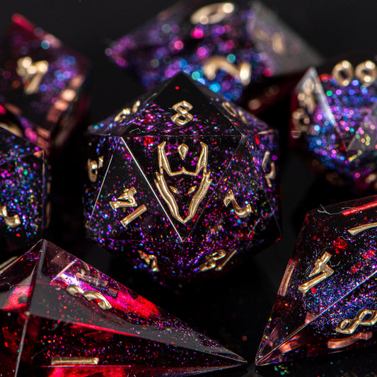 Crimson Tears /Signature Concept: Artistic Design Service & Handmade DnD Dice