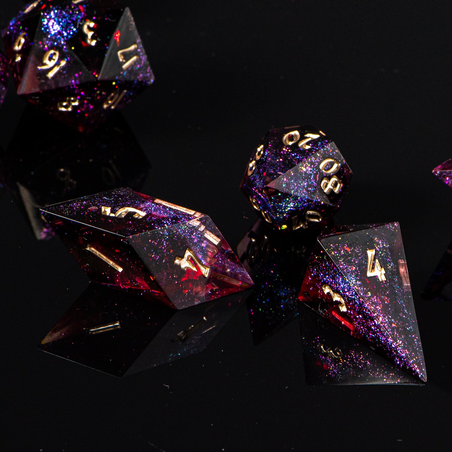 Crimson Tears /Signature Concept: Artistic Design Service & Handmade DnD Dice