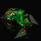 Acid Splash (UV reactive pair) /Signature Concept: Artistic Design Service & Handmade DnD Dice