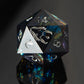 Velvet Fire (matte d20) /Signature Concept: Artistic Design Service & Handmade DnD Dice