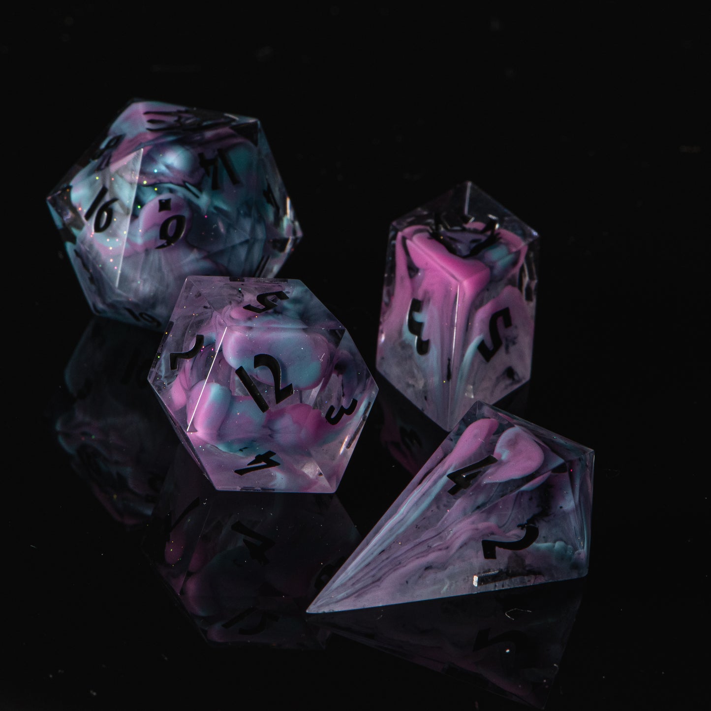 The Binary-Breaker (half set) /Signature Concept: Artistic Design Service & Handmade DnD Dice