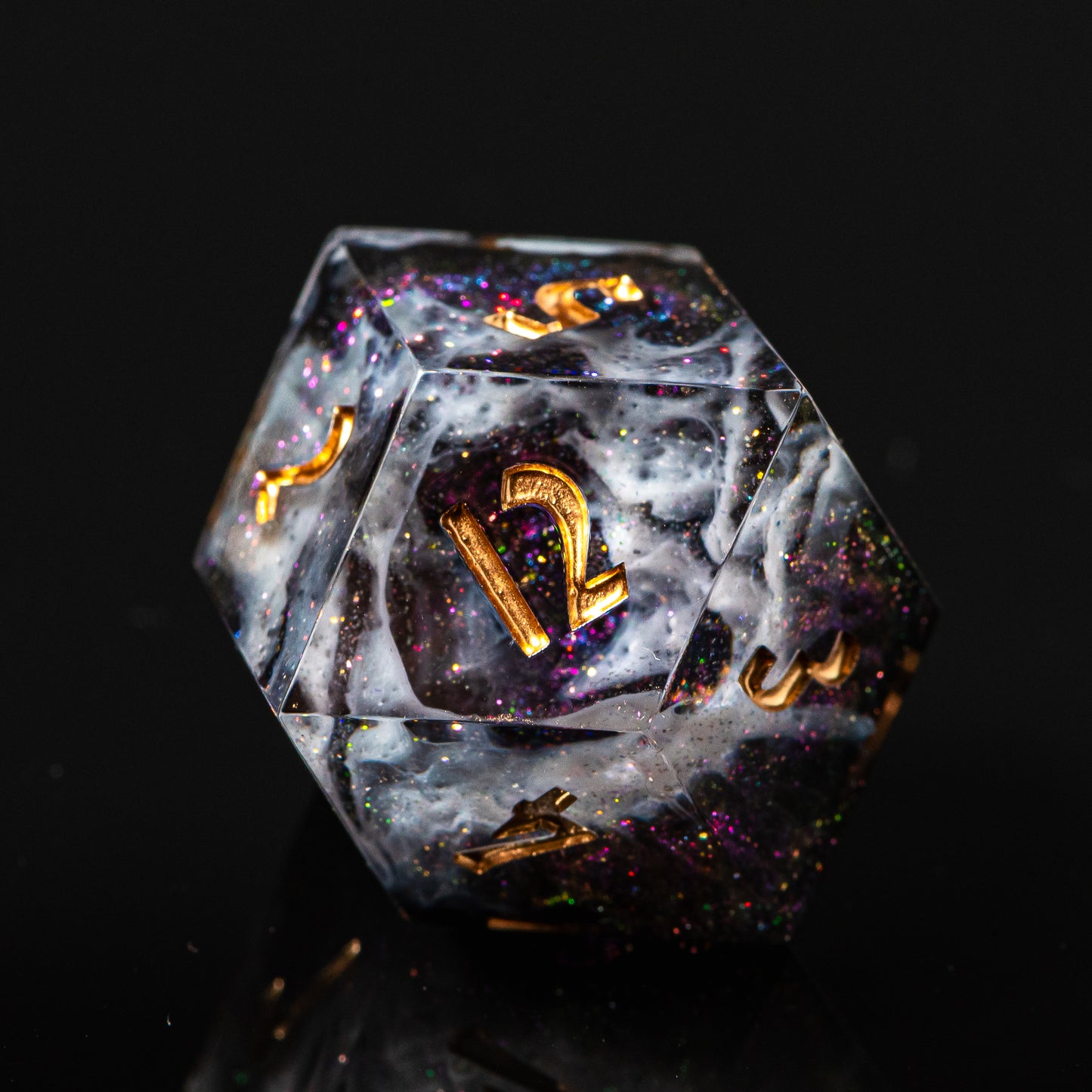 Cosmic Forest /Signature Concept: Artistic Design Service & Handmade DnD Dice