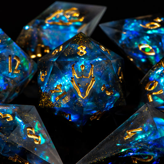 Matte Galaxy /Signature Concept: Artistic Design Service & Handmade DnD Dice
