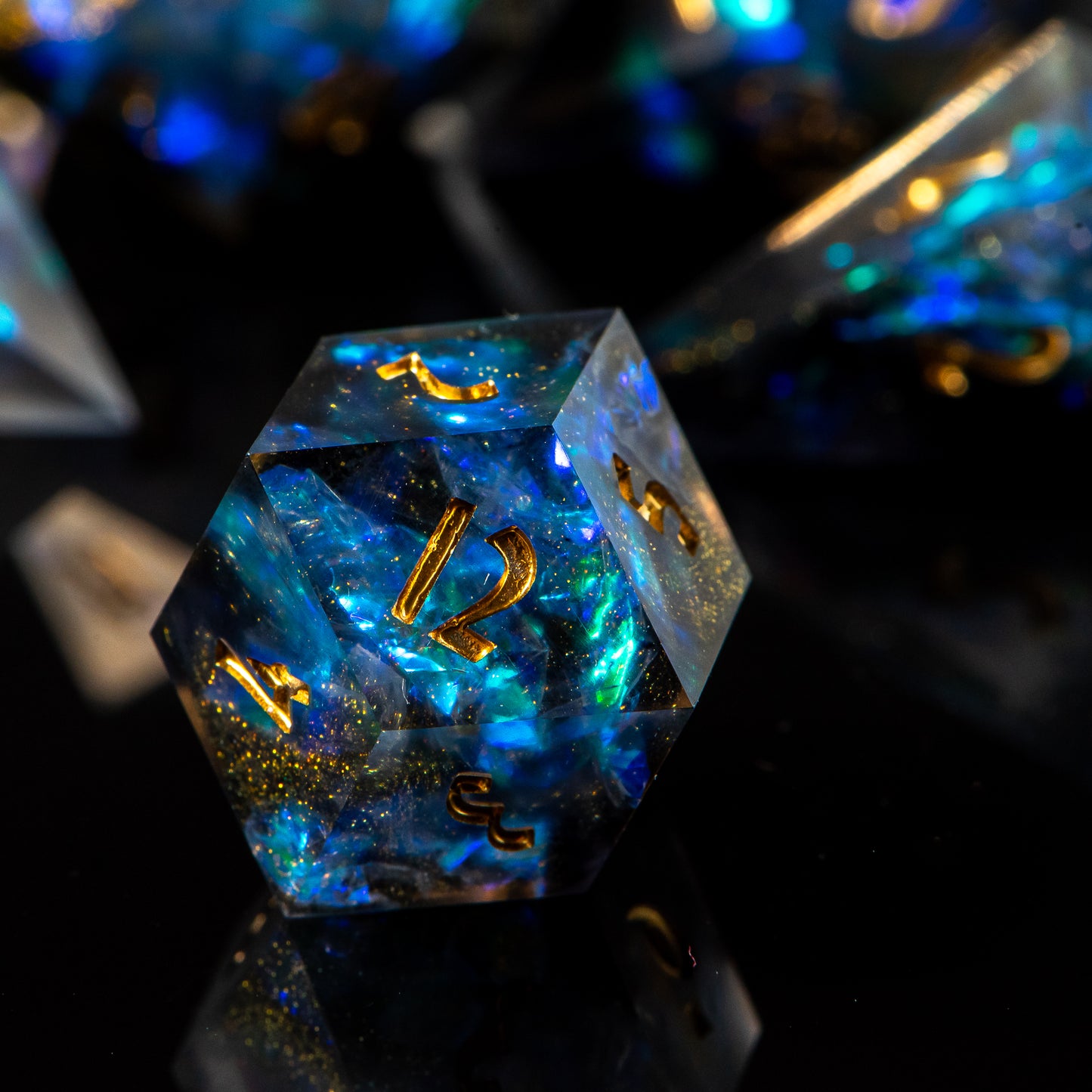 Matte Galaxy /Signature Concept: Artistic Design Service & Handmade DnD Dice