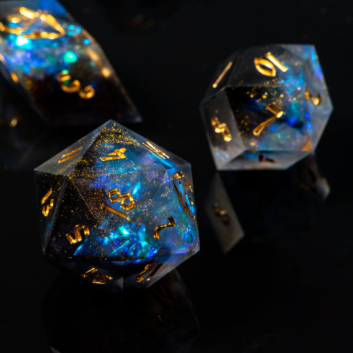 Matte Galaxy /Signature Concept: Artistic Design Service & Handmade DnD Dice