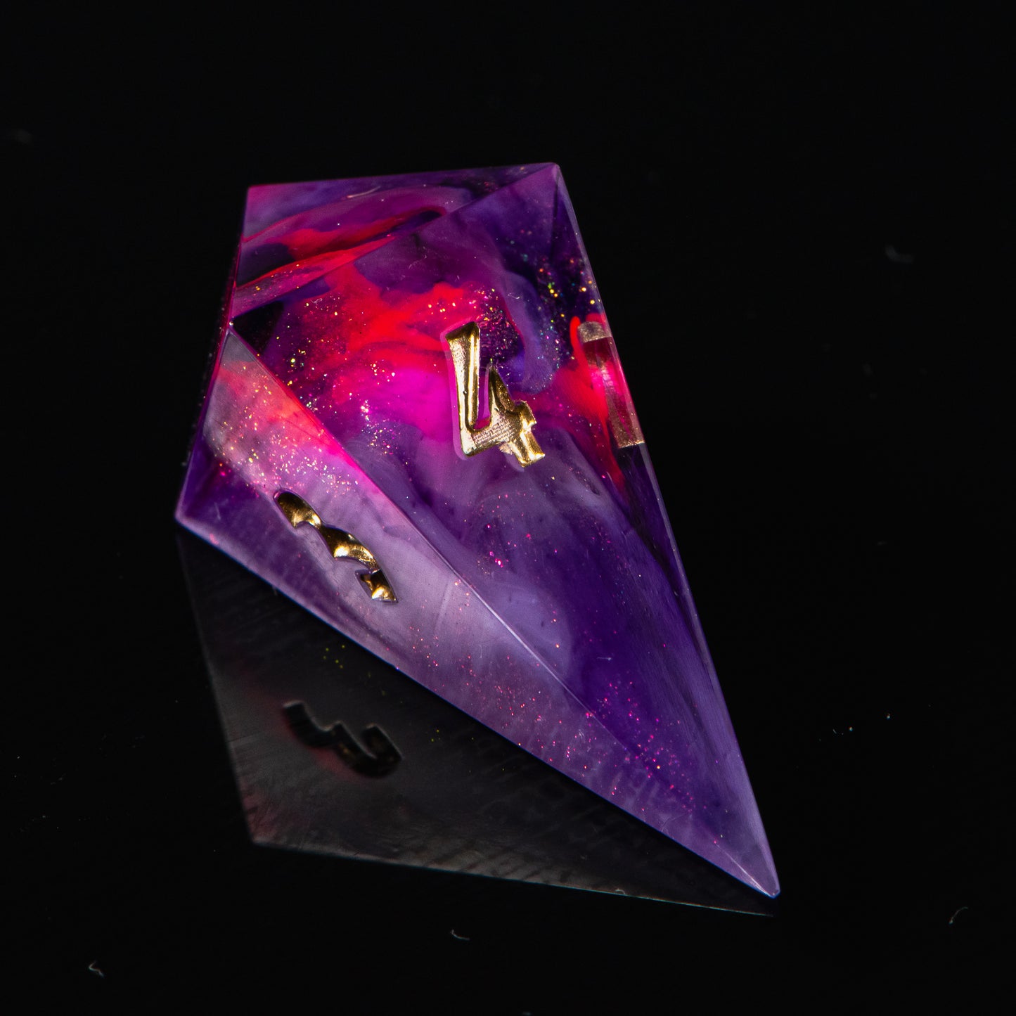 Jinxed (UV reactive) /Signature Concept: Artistic Design Service & Handmade DnD Dice