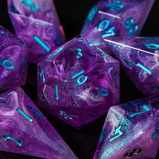 A Whirl of Fate /Signature Concept: Artistic Design Service & Handmade DnD Dice