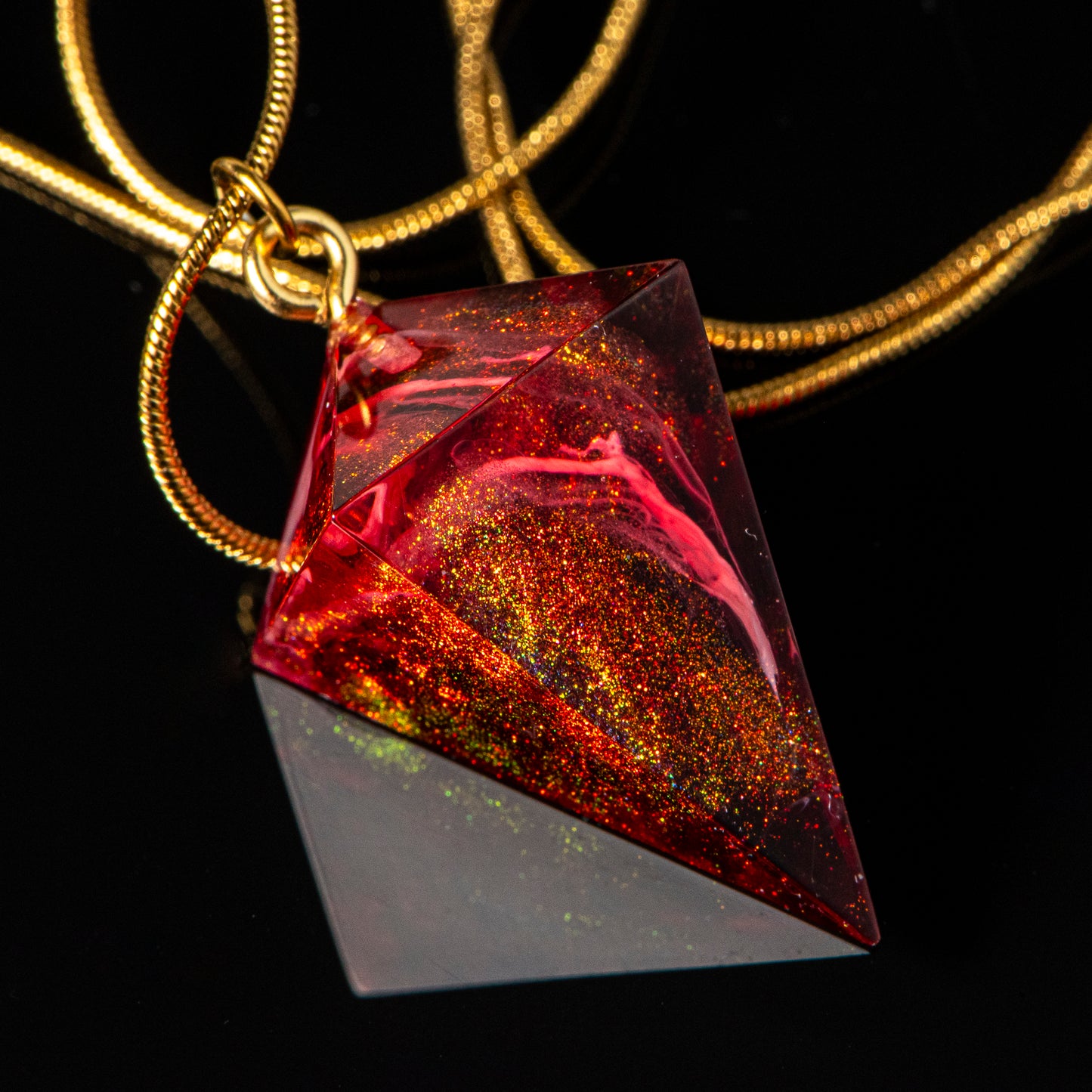 Frozen Inferno /Signature Concept: Artistic Design Service & Handmade Necklace