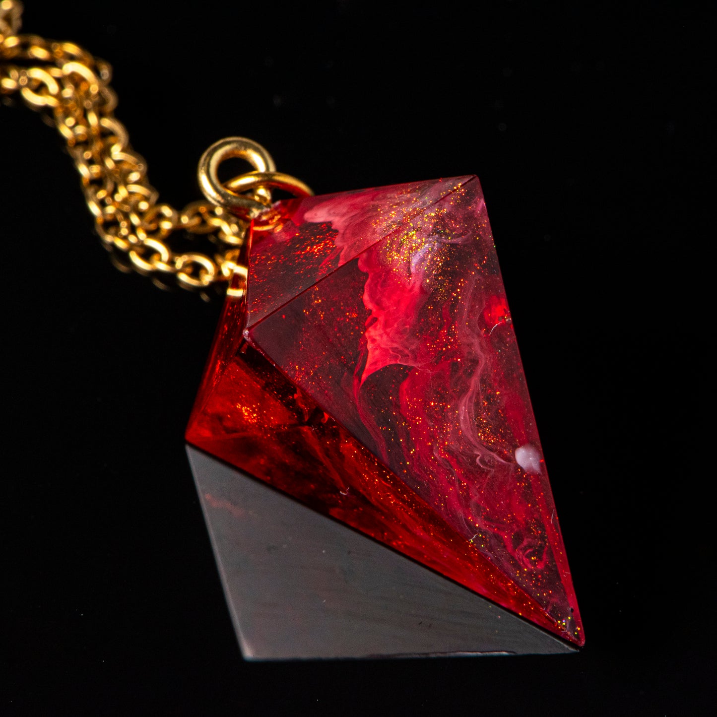 Frozen Inferno /Signature Concept: Artistic Design Service & Handmade Necklace