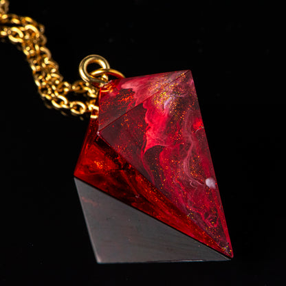 Frozen Inferno /Signature Concept: Artistic Design Service & Handmade Necklace