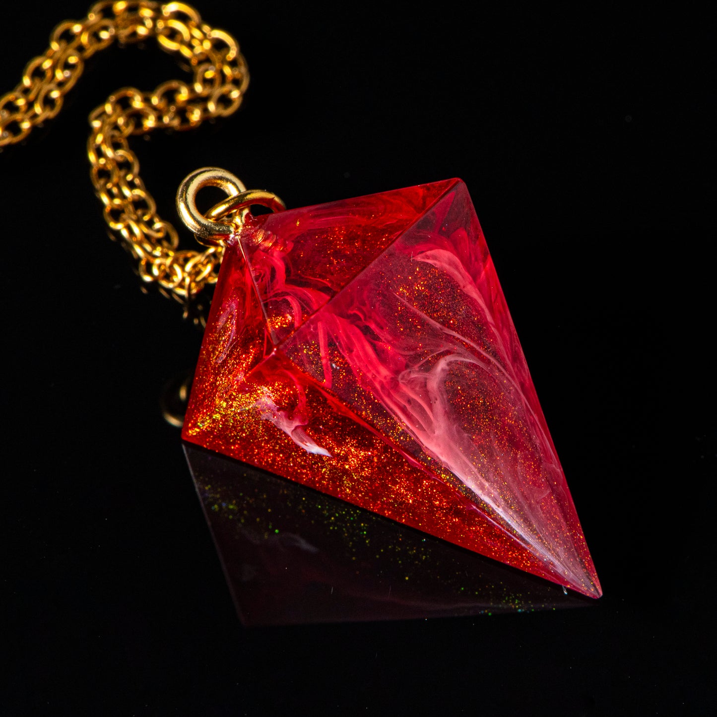Frozen Inferno /Signature Concept: Artistic Design Service & Handmade Necklace