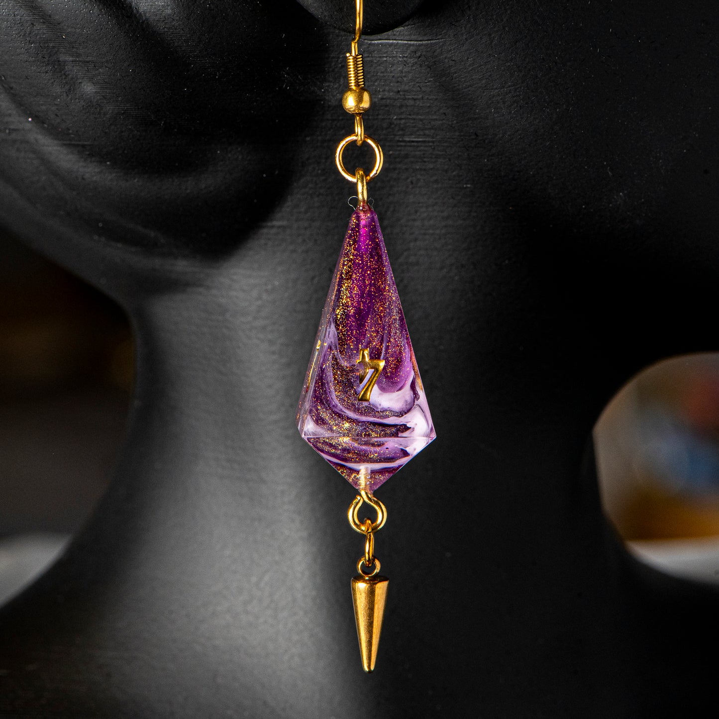 Rose Galaxy (Earrings) /Signature Concept: Artistic Design Service & Handmade Jewelry