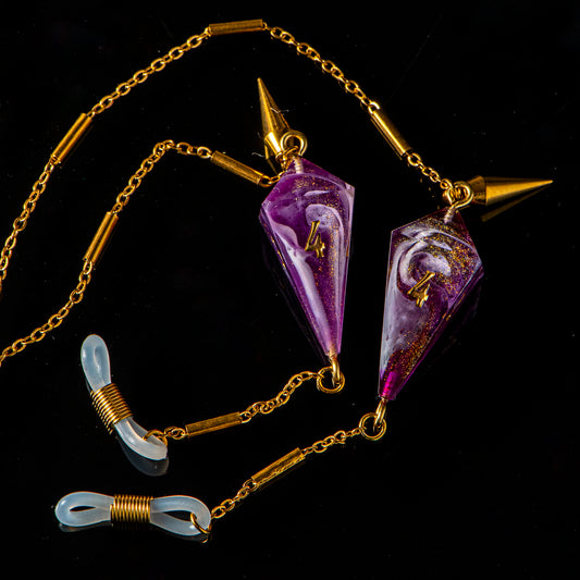 Rose Galaxy (Glass Chain) /Signature Concept: Artistic Design Service & Handmade Jewelry