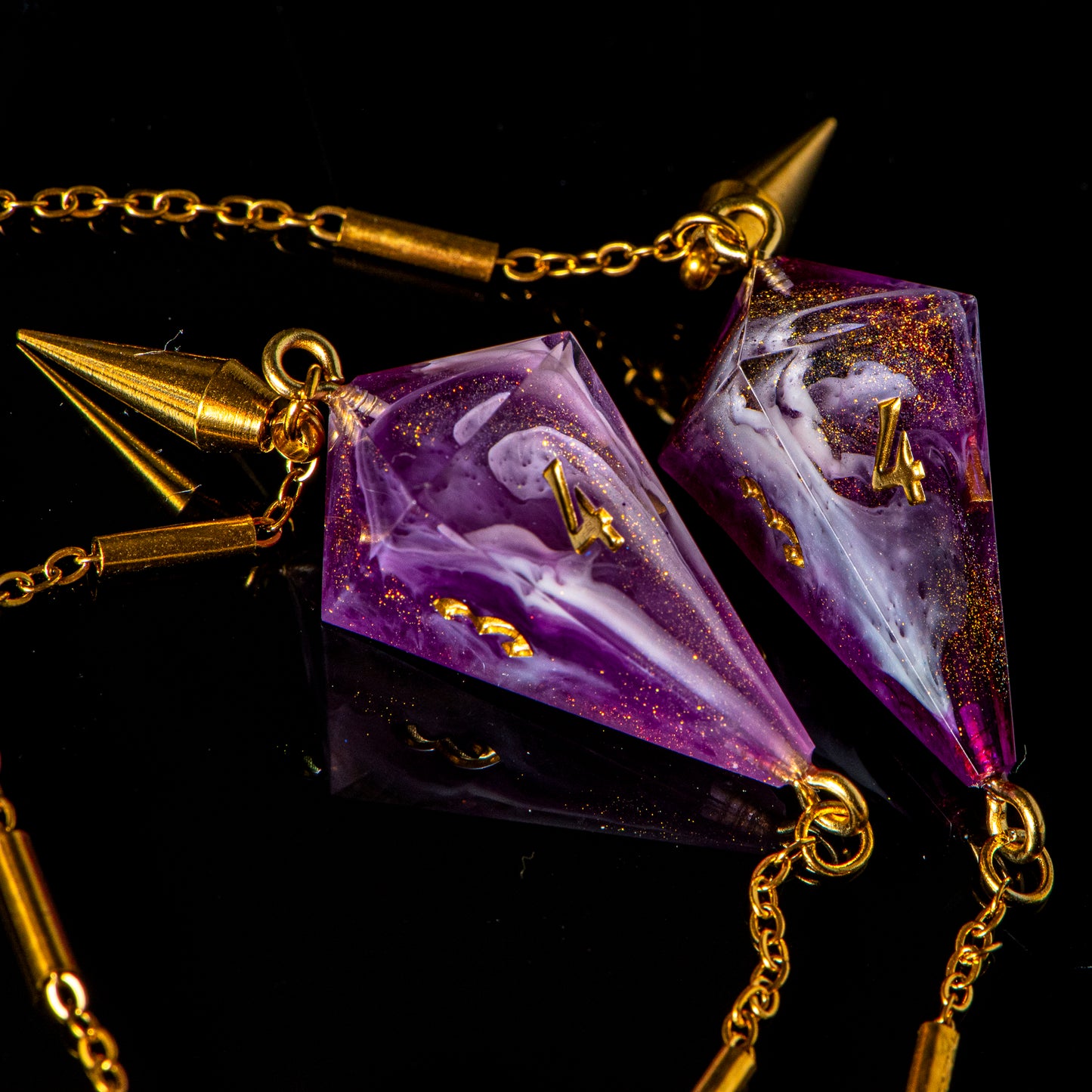 Rose Galaxy (Glass Chain) /Signature Concept: Artistic Design Service & Handmade Jewelry