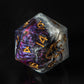 Wrapped in Veil II. (33mm chonk) /Signature Concept: Artistic Design Service & Handmade DnD Dice