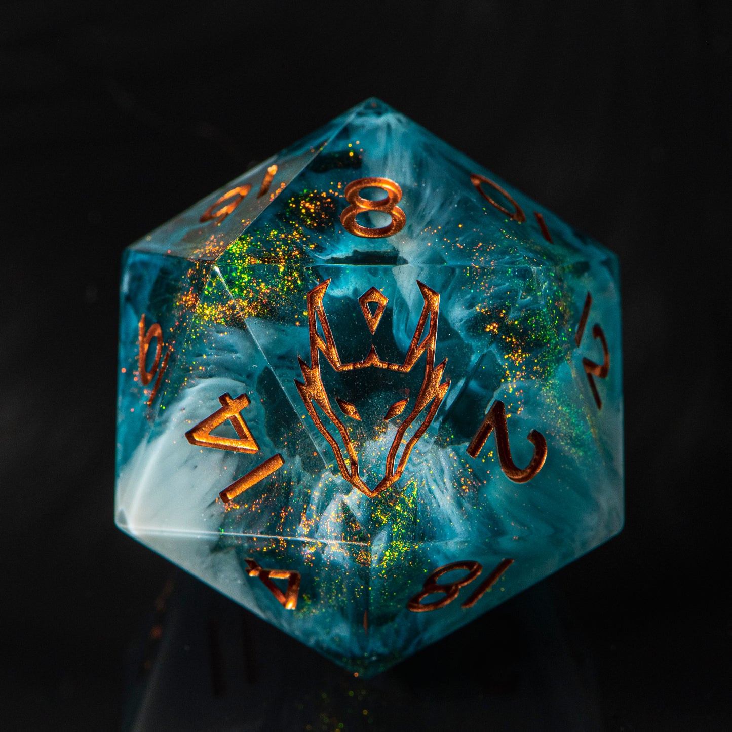 Shalinnis (33mm chonk) /Signature Concept: Artistic Design Service & Handmade DnD Dice