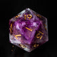 Rose Galaxy Portal (33mm chonk) /Signature Concept: Artistic Design Service & Handmade DnD Dice