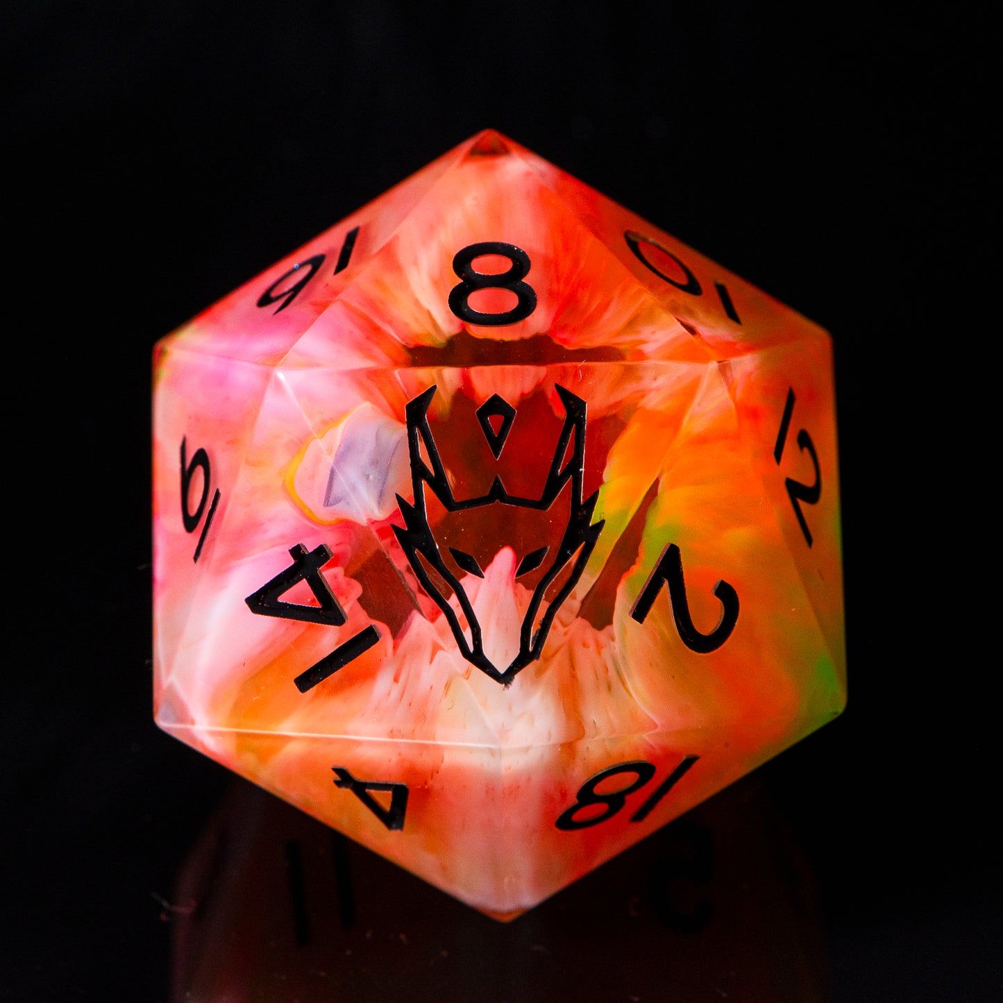 Pride Portal (33mm UV chonk) /Signature Concept: Artistic Design Service & Handmade DnD Dice