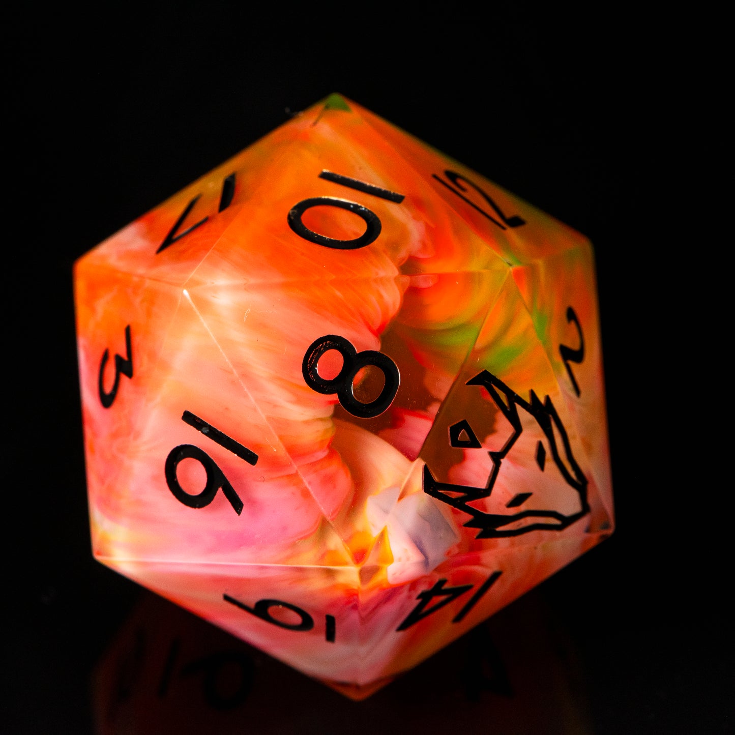 Pride Portal (33mm UV chonk) /Signature Concept: Artistic Design Service & Handmade DnD Dice