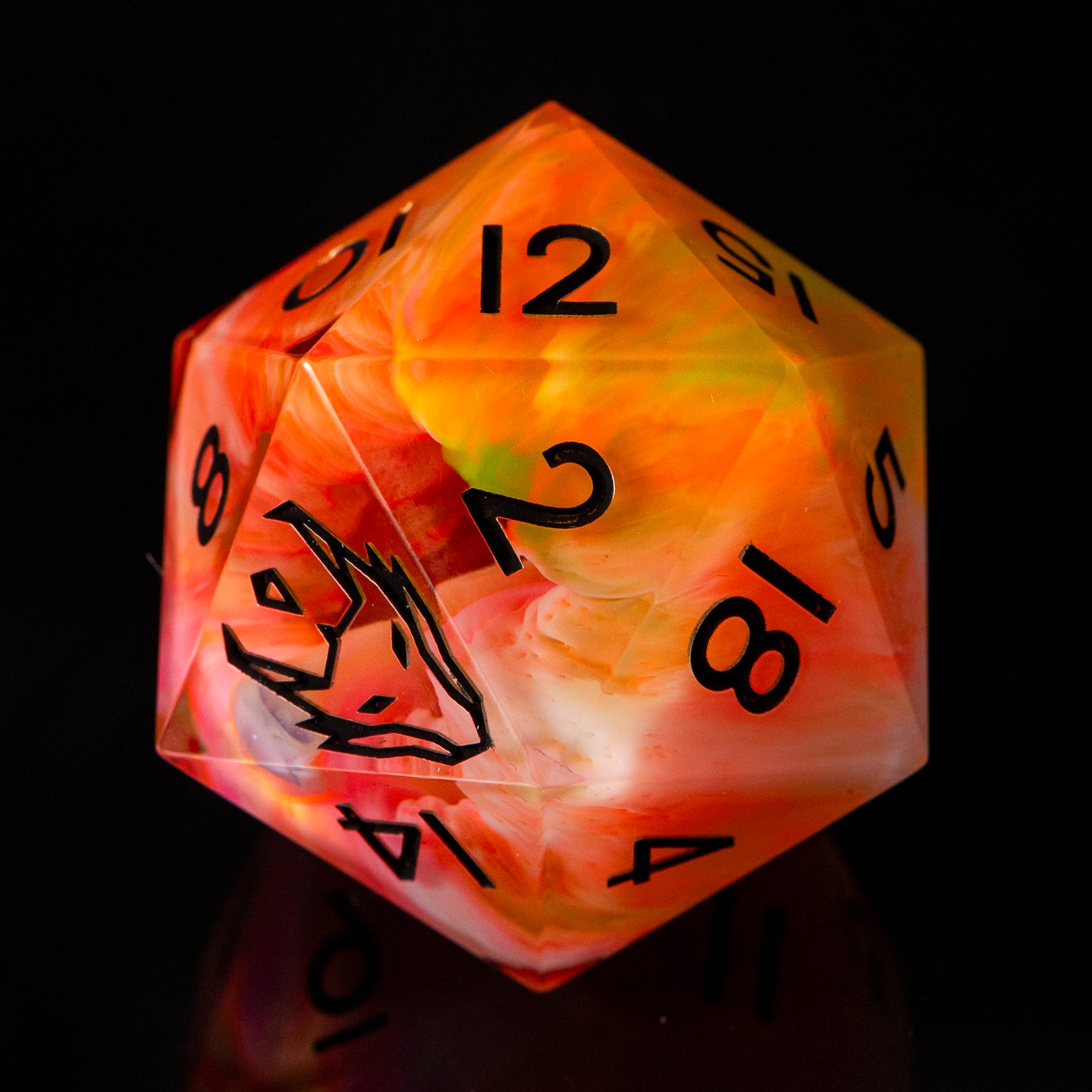 Pride Portal (33mm UV chonk) /Signature Concept: Artistic Design Service & Handmade DnD Dice