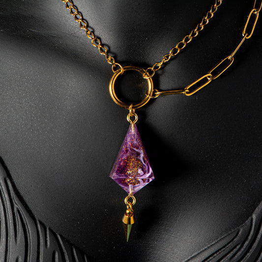 Rose Galaxy (Chic Style) /Signature Concept: Artistic Design Service & Handmade Necklace