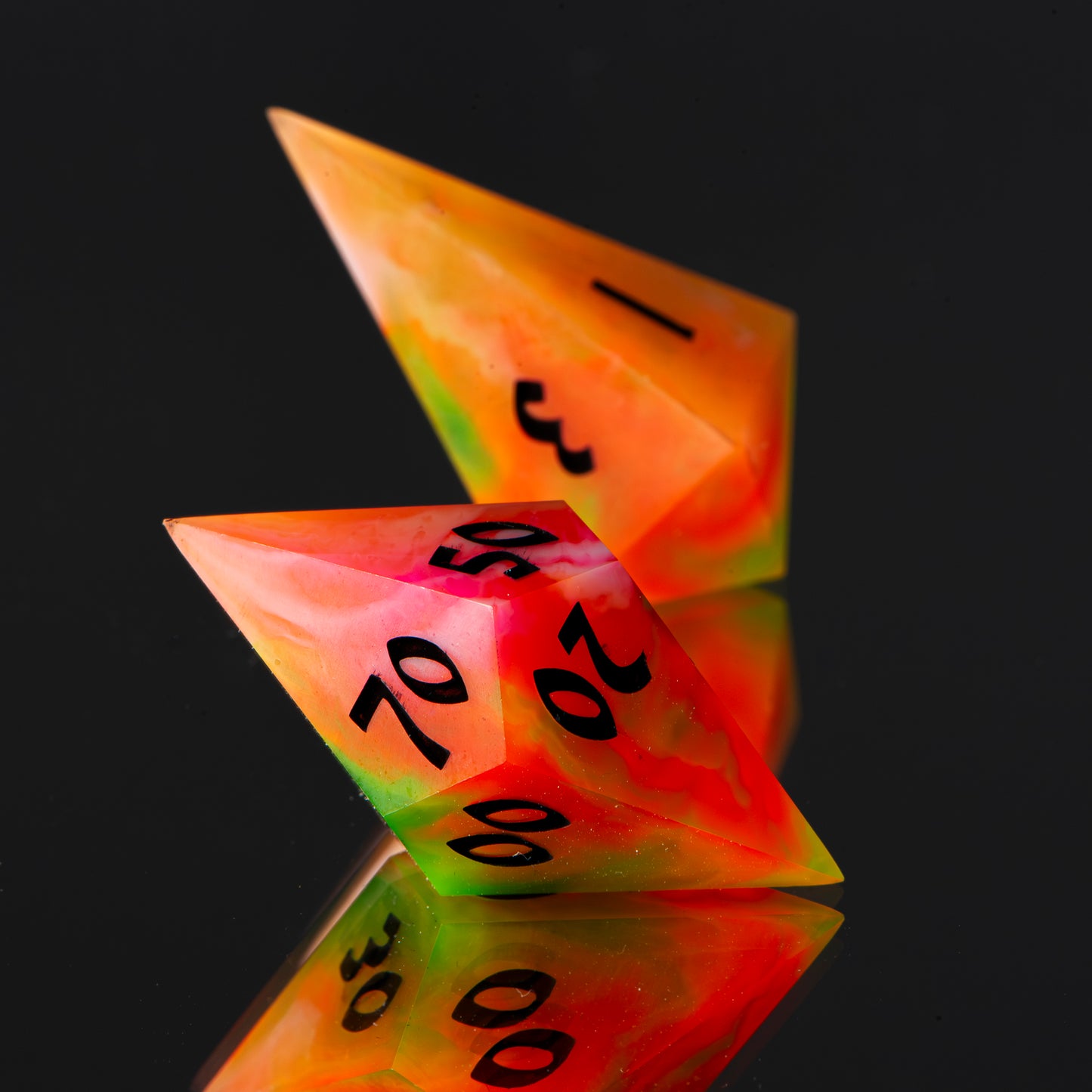 Edible Only Once (UV reactive matte) /Signature Concept: Artistic Design Service & Handmade DnD Dice