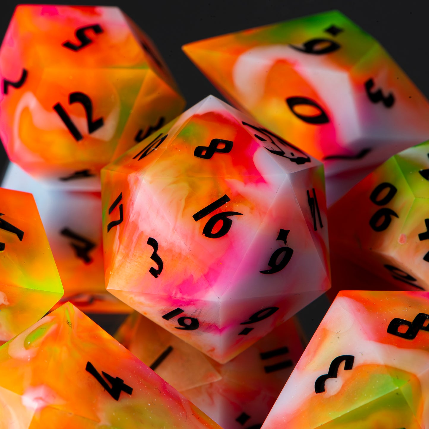 Forbidden Candy (UV matte) /Signature Concept: Artistic Design Service & Handmade DnD Dice