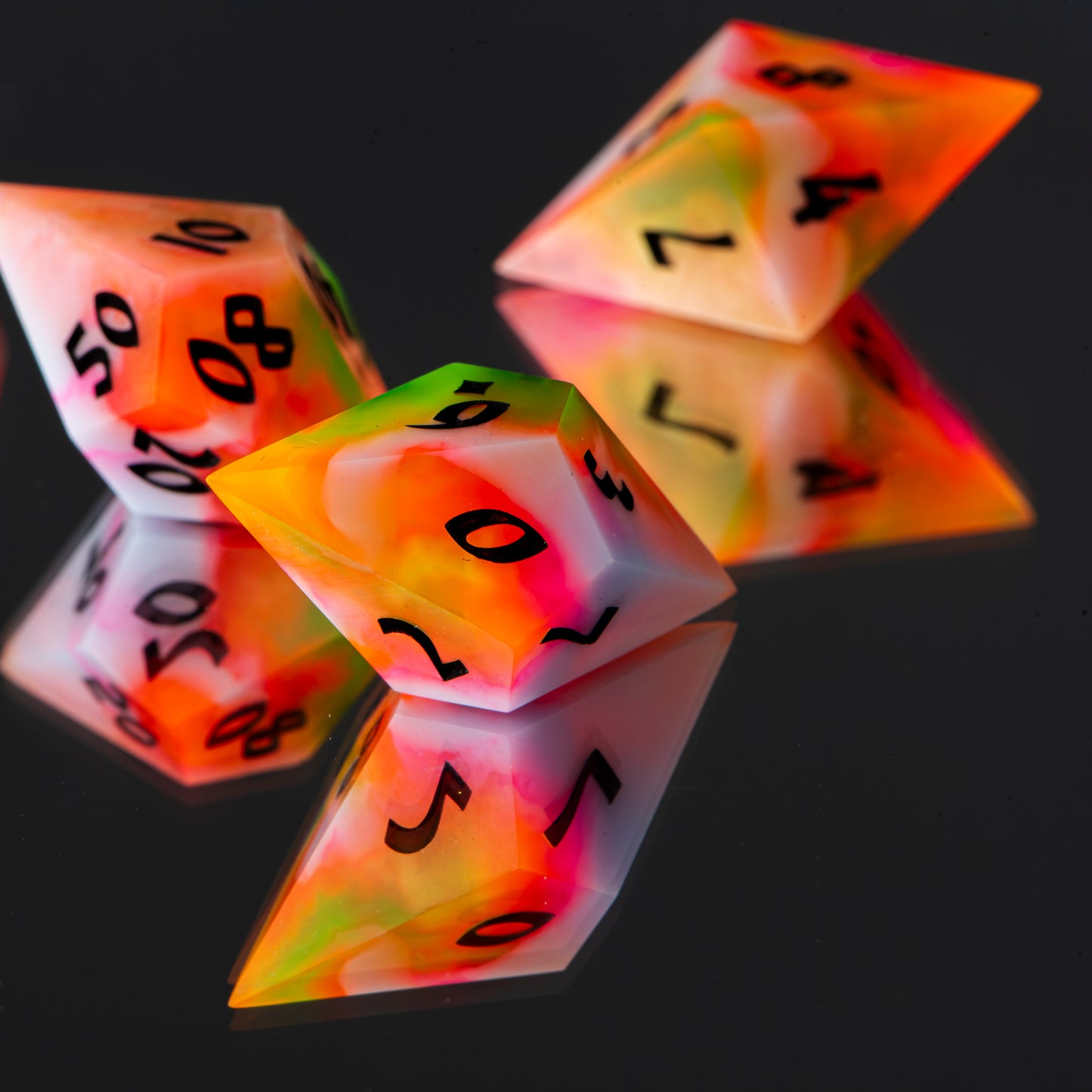 Forbidden Candy (UV matte) /Signature Concept: Artistic Design Service & Handmade DnD Dice