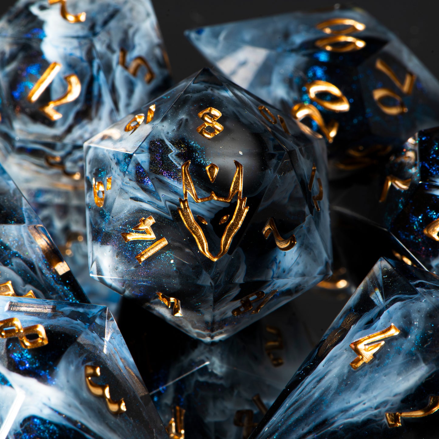 Calm Before the Storm /Signature Concept: Artistic Design Service & Handmade DnD Dice