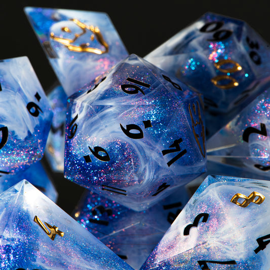 Glitter Vortex /Signature Concept: Artistic Design Service & Handmade DnD Dice