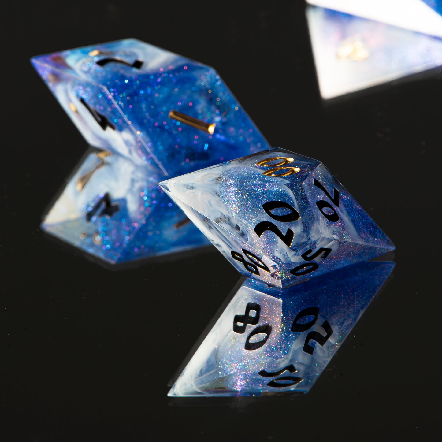 Glitter Vortex /Signature Concept: Artistic Design Service & Handmade DnD Dice