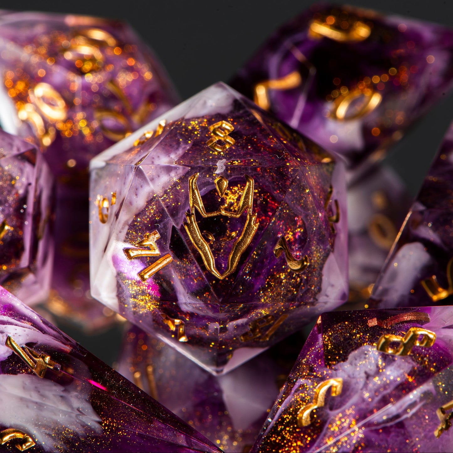 Rose Galaxy /Signature Concept: Artistic Design Service & Handmade DnD Dice