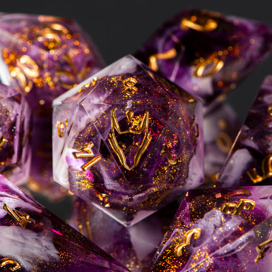 Rose Galaxy /Signature Concept: Artistic Design Service & Handmade DnD Dice