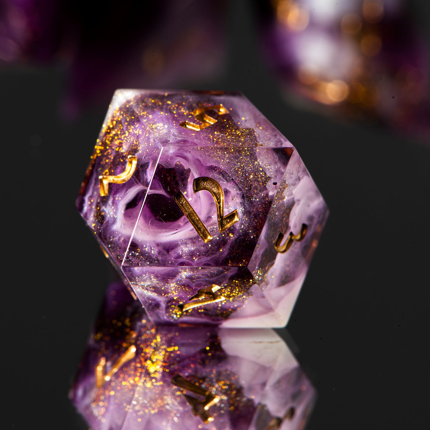 Rose Galaxy /Signature Concept: Artistic Design Service & Handmade DnD Dice