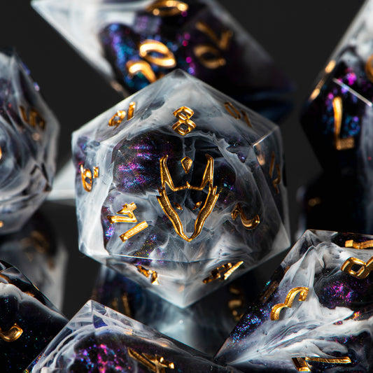 Nights Wrapped in Veil /Signature Concept: Artistic Design Service & Handmade DnD Dice