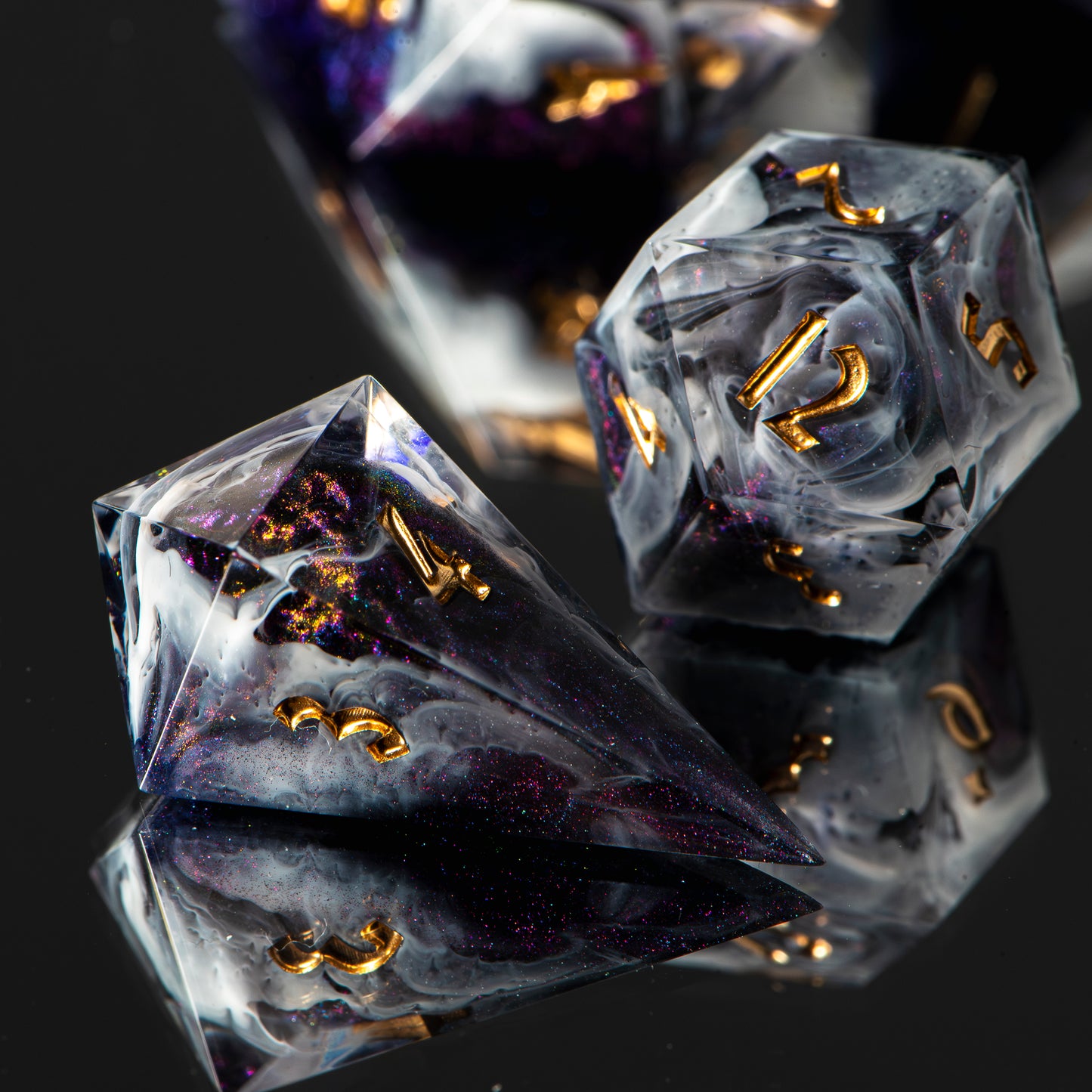 Nights Wrapped in Veil /Signature Concept: Artistic Design Service & Handmade DnD Dice