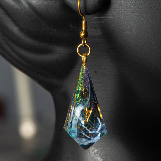 Where the Fog Meets the Stars (Earrings) /Signature Concept: Artistic Design Service & Handmade Jewelry
