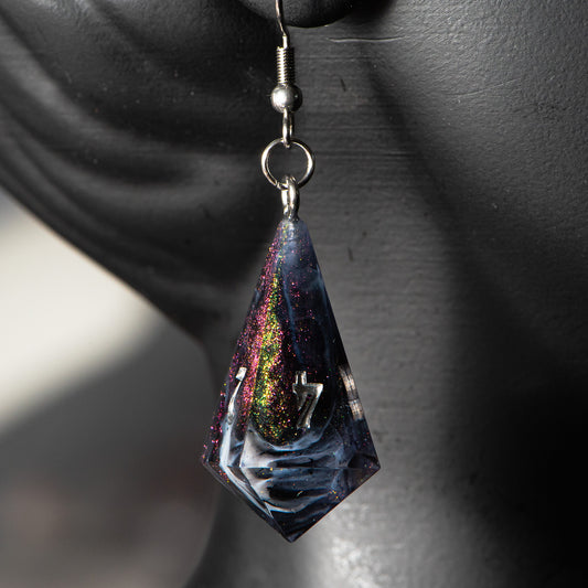 Dark Shroud (Earrings) /Signature Concept: Artistic Design Service & Handmade Jewelry