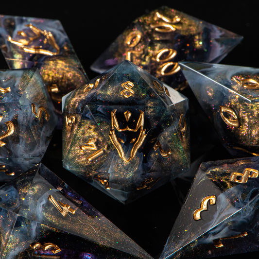 Solar Eclipse / Signature Concept: Artistic Design Service & Handmade dice