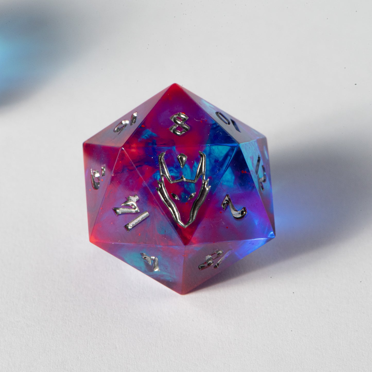 Netrunner (UV reactive d20) / Signature Concept: Artistic Design Service & Handmade dice