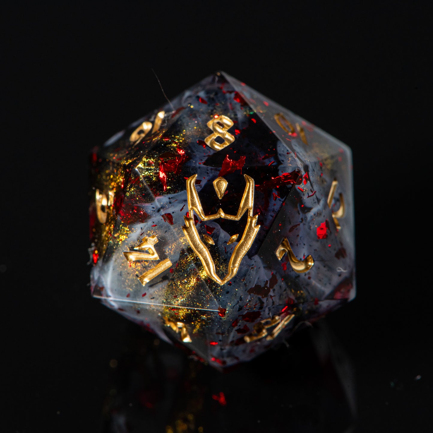 Expedition (d20 w/ real petals) / Signature Concept: Artistic Design Service & Handmade dice
